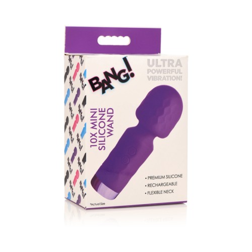 BANG! 10X Mini Silicone Wand - Powerful Vibrations