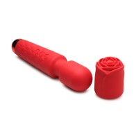 Bloomgasm Pleasure Rose 10X Silicone Wand with Rose Attachment for Intense Satisfaction