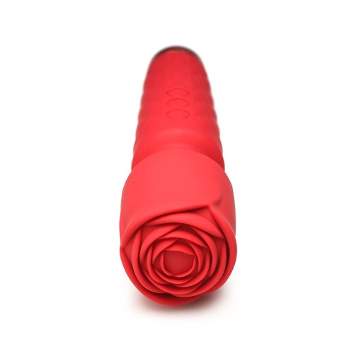 Bloomgasm Varita de Silicona 10X con Accesorio de Rosa para Satisfacción Intensa