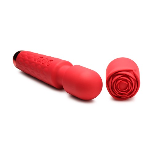 Bloomgasm Pleasure Rose 10X Silicone Wand with Rose Attachment for Intense Satisfaction