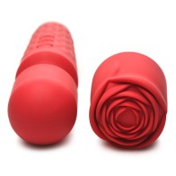 Bloomgasm Pleasure Rose 10X Silicone Wand with Rose Attachment for Intense Satisfaction