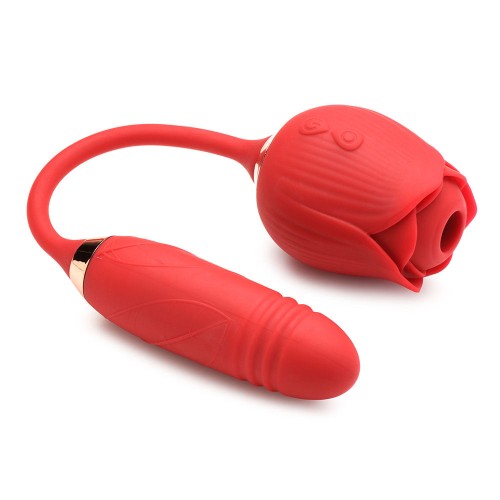 Bloomgasm Thruster & Suction Rose Vibrator for Intense Pleasure