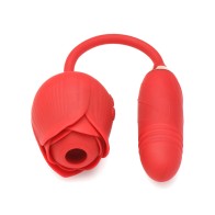 Bloomgasm Thruster & Suction Rose Vibrator for Intense Pleasure