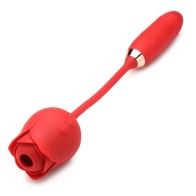 Bloomgasm Thruster & Suction Rose Vibrator for Intense Pleasure