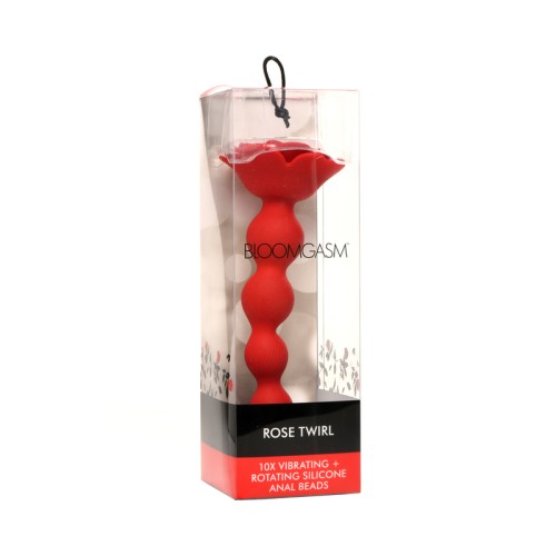 Bloomgasm Rose Twirl Vibrating Rotating Anal Beads