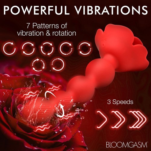 Perlas Anales Vibrantes y Rotativas Bloomgasm Rose