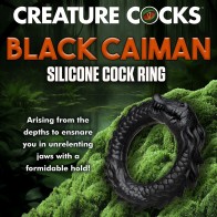 Creature Cocks Black Caiman Cock Ring