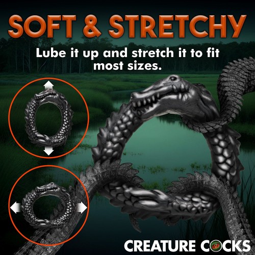 Anillo para el Pene Creature Cocks Caimán Negro