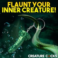 Creature Cocks Cockness Monster Keychain for Fun