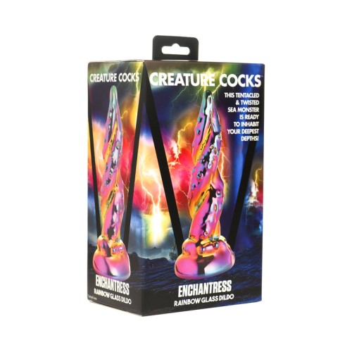 Dildo de Vidrio Arcoíris Enchantress de Creature Cocks