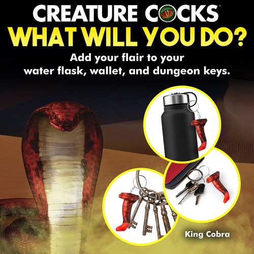 Creature Cocks King Cobra Keychain for Kinky Fun