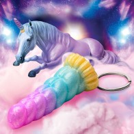 Creature Cocks Mystique Unicorn Keychain - Fun Accessory