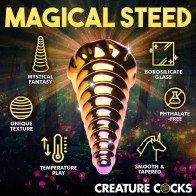 Creature Cocks Twilight Rainbow Glass Dildo - Mystical Pleasure