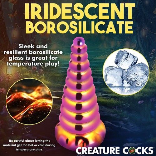 Creature Cocks Twilight Rainbow Glass Dildo - Mystical Pleasure