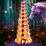 Creature Cocks Twilight Rainbow Glass Dildo - Mystical Pleasure