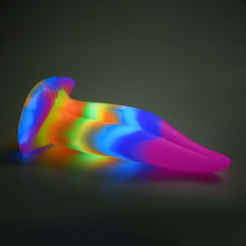 Creature Cocks Unicorn Tongue Glow-in-the-Dark Dildo - Magical Pleasure