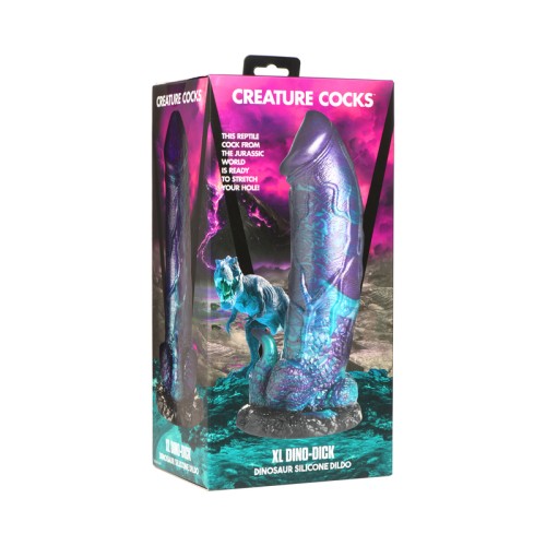 Dildo de Silicona Creature Cocks XL Dino Dick con Base de Succión