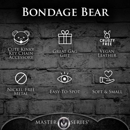 Master Series BDSM Teddy Bear Keychain - Kinky Fun