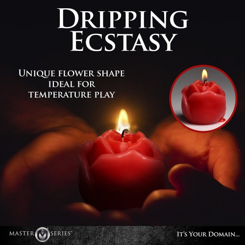 Master Series Flaming Rose Candle for Sensual Wax Play