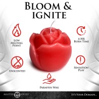 Master Series Flaming Rose Candle for Sensual Wax Play