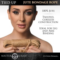 Master Series Tied Up Jute Bondage Rope 25 ft