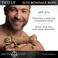 Master Series Tied Up Jute Bondage Rope 25 ft