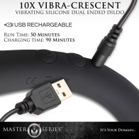 10X Vibra-Crescent Vibrating Dildo for Deep Stimulation