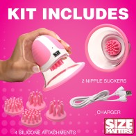 Size Matters 10X Rotating Silicone Nipple Suckers for Pleasure