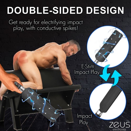 Zeus Electrosex E-Stim Spiked Paddle for Electric Play