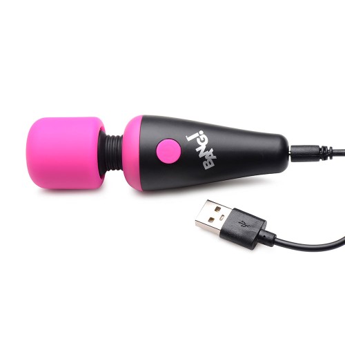 BANG! 10X Vibrating Mini Silicone Wand Pink