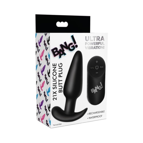 BANG! 21X Remote Controlled Silicone Butt Plug