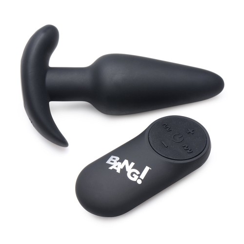 BANG! Plug Anal de Silicona Vibrante 21X con Control Remoto