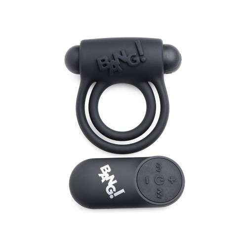 BANG! Silicone Cock Ring & Bullet with Remote Control