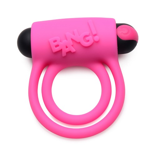 BANG Anillo de Silicone con Bullet y Control Remoto Rosa