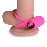 BANG Silicone Cock Ring Bullet Remote Control Pink