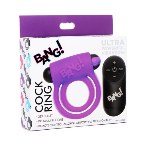 BANG! Silicone Cock Ring & Bullet for Ultimate Pleasure