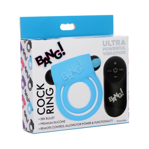 BANG! Silicone Cock Ring & Bullet for Enhanced Pleasure