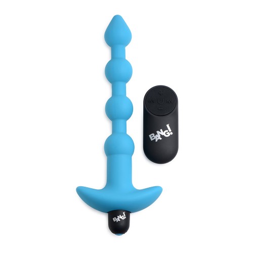 BANG! Vibrating Silicone Anal Beads with Remote Control