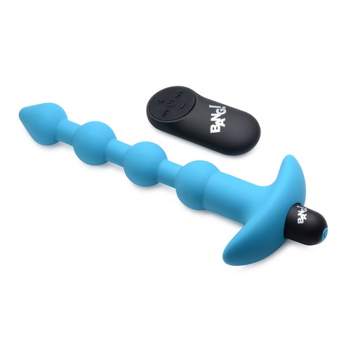 BANG! Vibrating Silicone Anal Beads with Remote Control