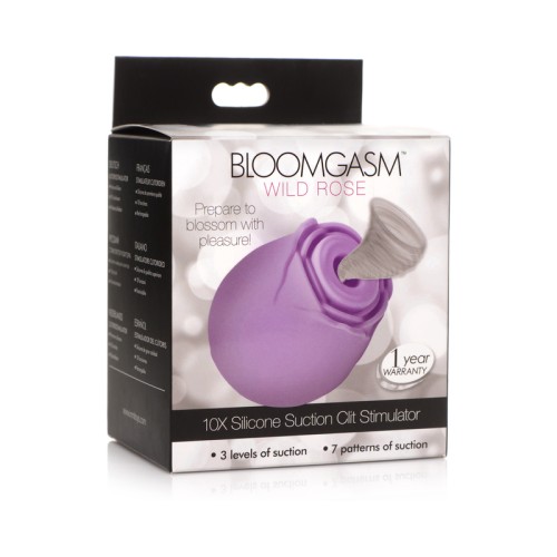 Bloomgasm 10X Wild Rose Silicone Suction Clit Stimulator - Ultimate Clitoral Pleasure