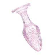 Set de Plug Anal Glitter Gem Rosa Booty Sparks