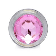 Plug Anal de Cristal con Gemas Rosadas Booty Sparks Pequeño