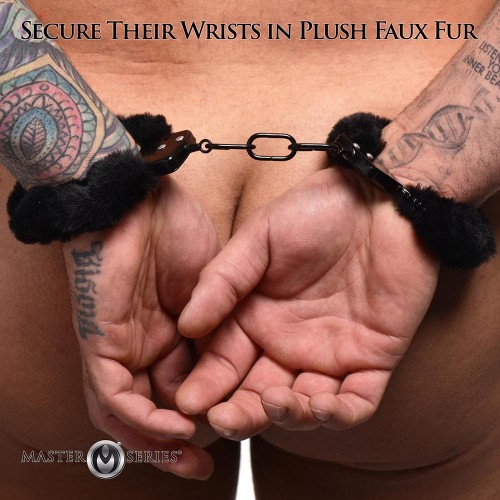 Master Series Furry Handcuffs for Sensual BDSM Play