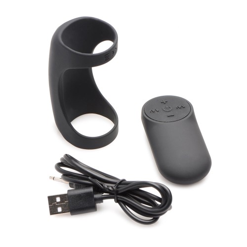 Trinity Men 28X G-Shaft Silicone Cock Ring with Remote Control