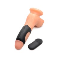 Trinity Men 28X G-Shaft Silicone Cock Ring with Remote Control