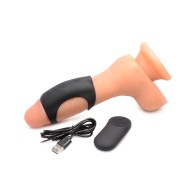 Trinity Men 28X G-Shaft Silicone Cock Ring with Remote Control