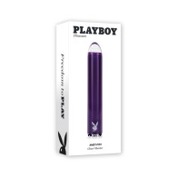 Playboy Amethyst Rechargeable Vibrating Glass Vibe Purple