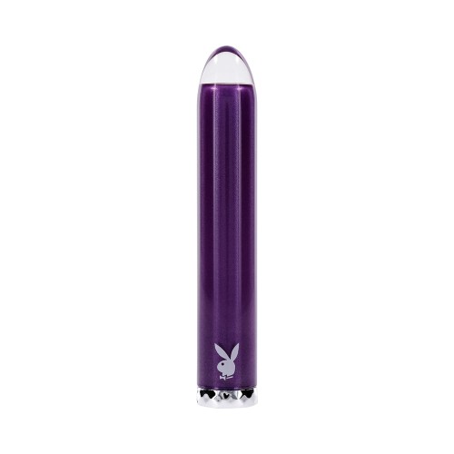 Vibrador de Vidrio Vibrante Recargable Playboy Amethyst Morado