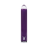 Playboy Amethyst Rechargeable Vibrating Glass Vibe Purple