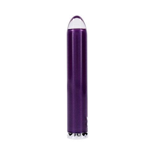 Playboy Amethyst Rechargeable Vibrating Glass Vibe Purple